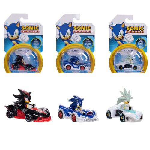 Sonic Speed Star Kart: Veicoli in Metallo pressofuso di Sonic, Shadow e Silver