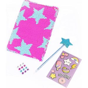 Girabrilla Diario Fluo con Paillettes e Stickers