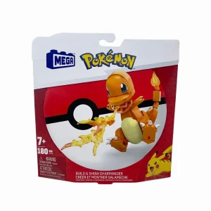 Pokémon Charmander Assemblabile – Set Costruzioni 180 pezzi – MEGA | 26cm x 5cm x 26cm