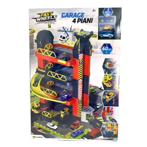 Garage 4 Piani Fast Wheels – Giocheria | 43,5cm x 12cm x 64cm