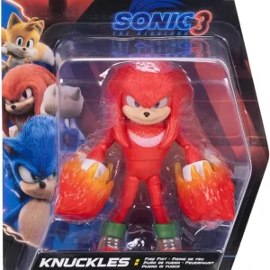 Sonic 3 Movie – Action Figure di Fire Fist Knuckles 13cm | 13cm x 12,5cm x 8cm